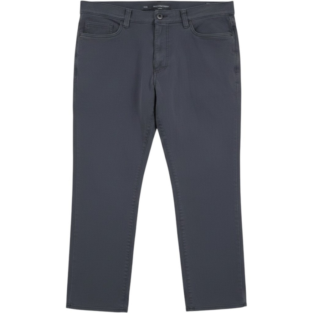 Haggar Pants Slim Straight Mid Rise Chino Stretch City Flex Gray Mens 36x29